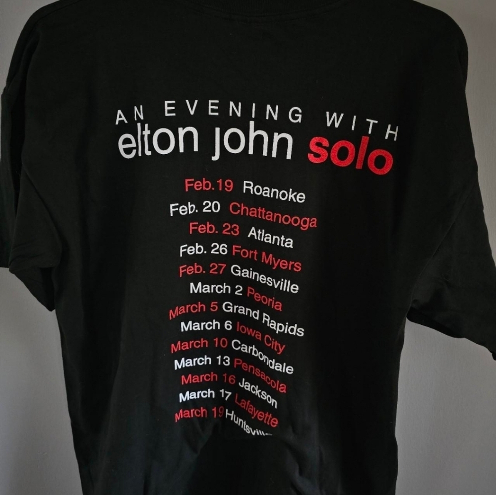 Vintage 90s Single Stitch Elton John Tee Large NWOT - Picture 5 of 5